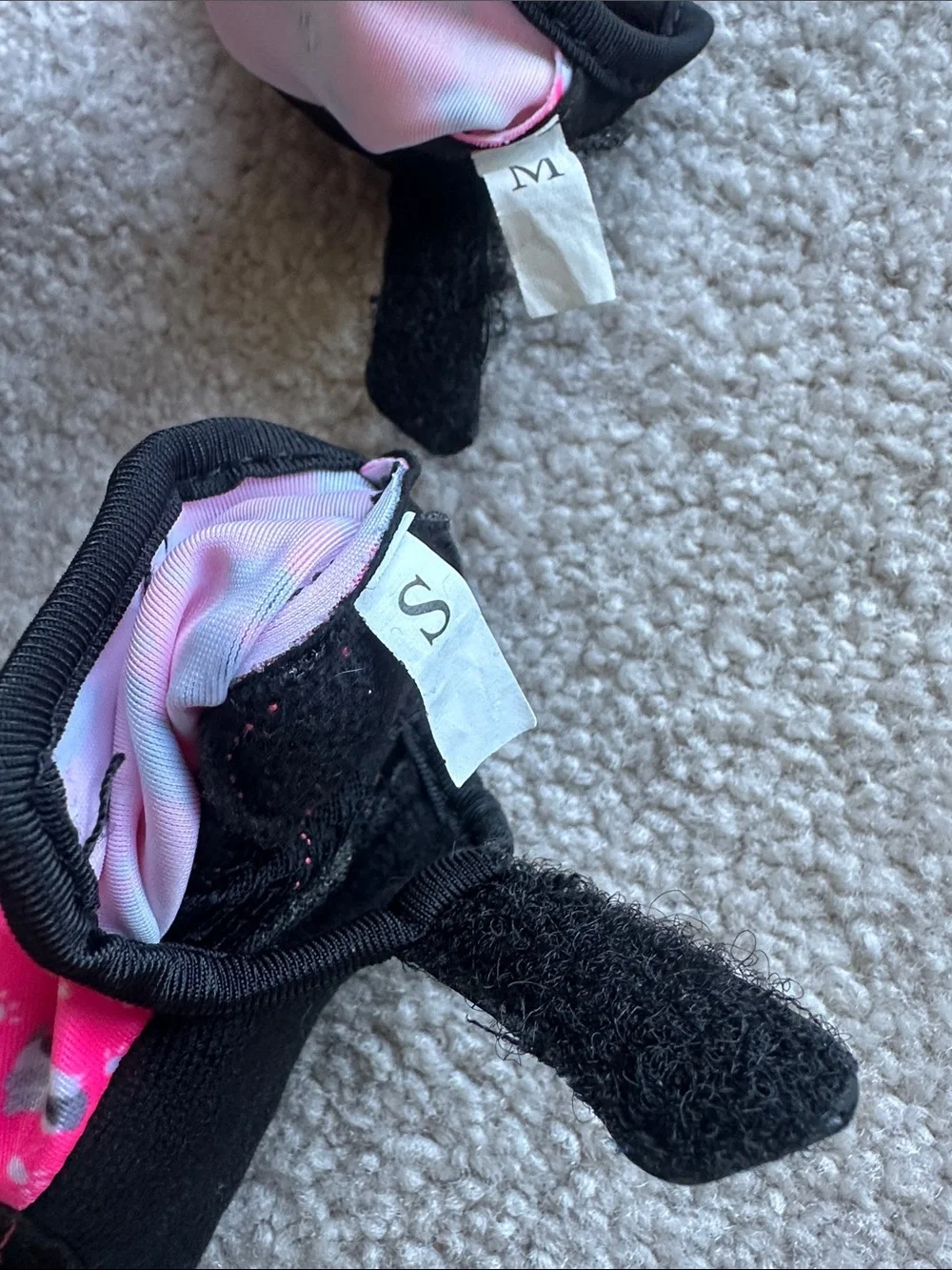 Hot Pink Athletic Knee-High & Crew Sock Set with Fingerless Gloves